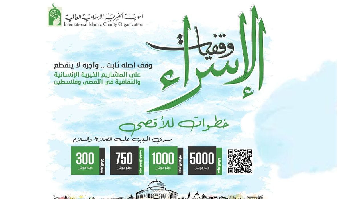 Al-Isra Endowment - to support Palestinian projects - International Islamic Charity Organization