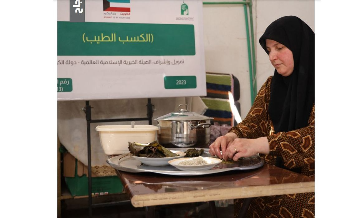 انامل كريمات 2 لتمكين نساء معيلات لأسر الأيتام في سوريا - الهيئة الخيرية الإسلامية العالمية